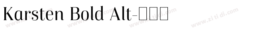 Karsten Bold Alt字体转换 Karsten Bold Alt字体转换